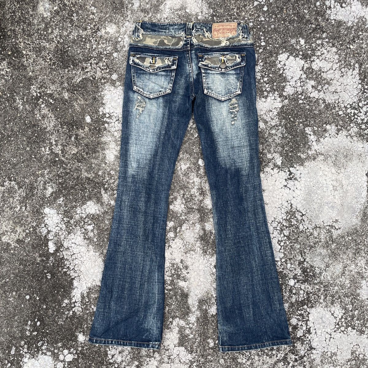 Other Vintage Sky Bomber Distressed Denim Jeans Size 30" / US 8 / IT 44 - 7 Thumbnail