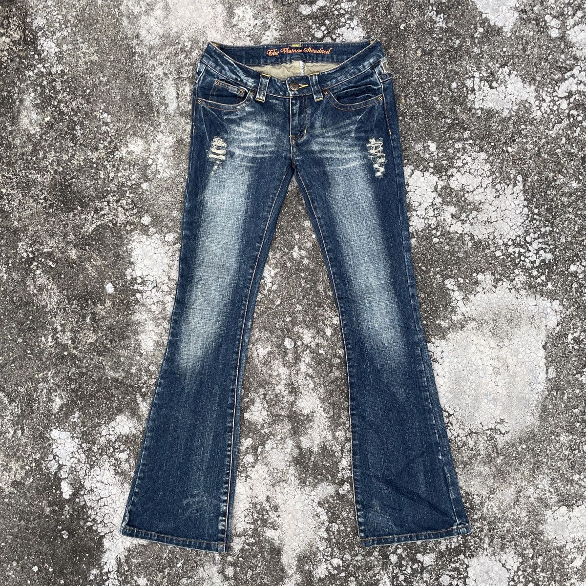 Other Vintage Sky Bomber Distressed Denim Jeans Size 30" / US 8 / IT 44 - 1 Thumbnail