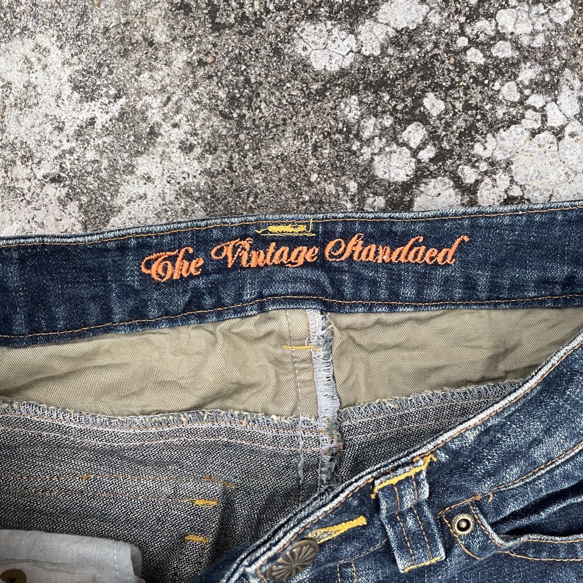 Other Vintage Sky Bomber Distressed Denim Jeans Size 30" / US 8 / IT 44 - 5 Thumbnail