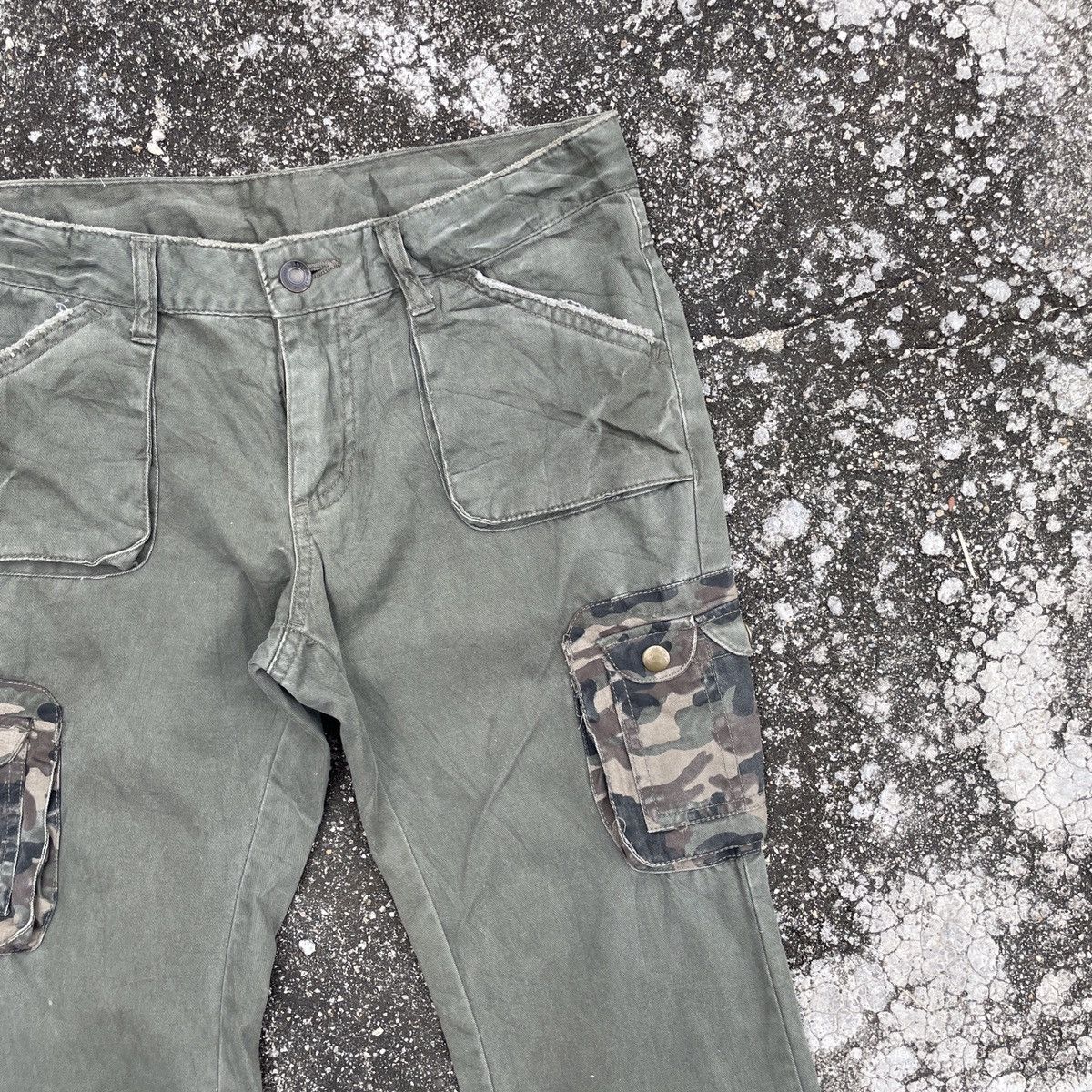 Other Vintage Unbranded Camo Tactical Cargo Pants Size 30" / US 8 / IT 44 - 2 Thumbnail