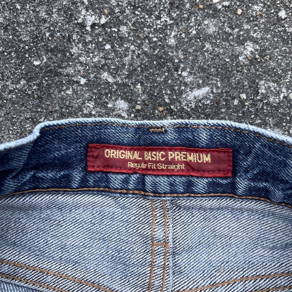 Japanese Brand Vintage Japanese Brand Distressed Red Line Denim Jeans Size US 31 - 5 Thumbnail
