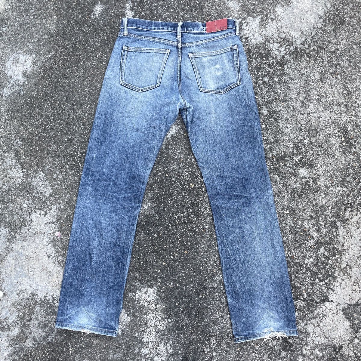 Japanese Brand Vintage Japanese Brand Distressed Red Line Denim Jeans Size US 31 - 7 Thumbnail