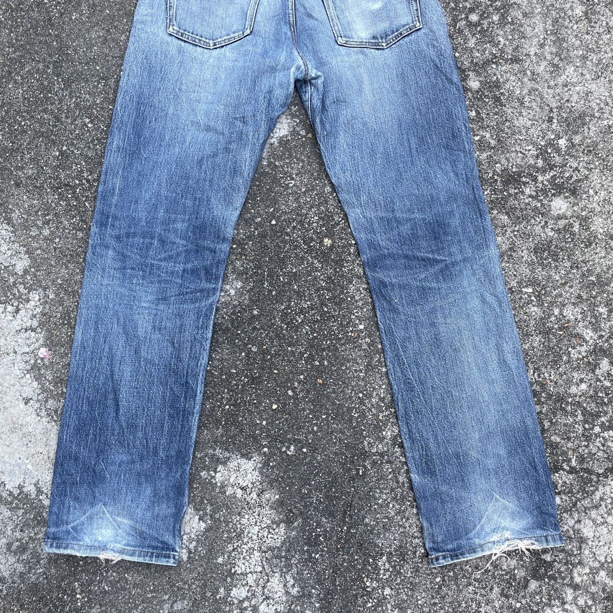 Japanese Brand Vintage Japanese Brand Distressed Red Line Denim Jeans Size US 31 - 10 Thumbnail