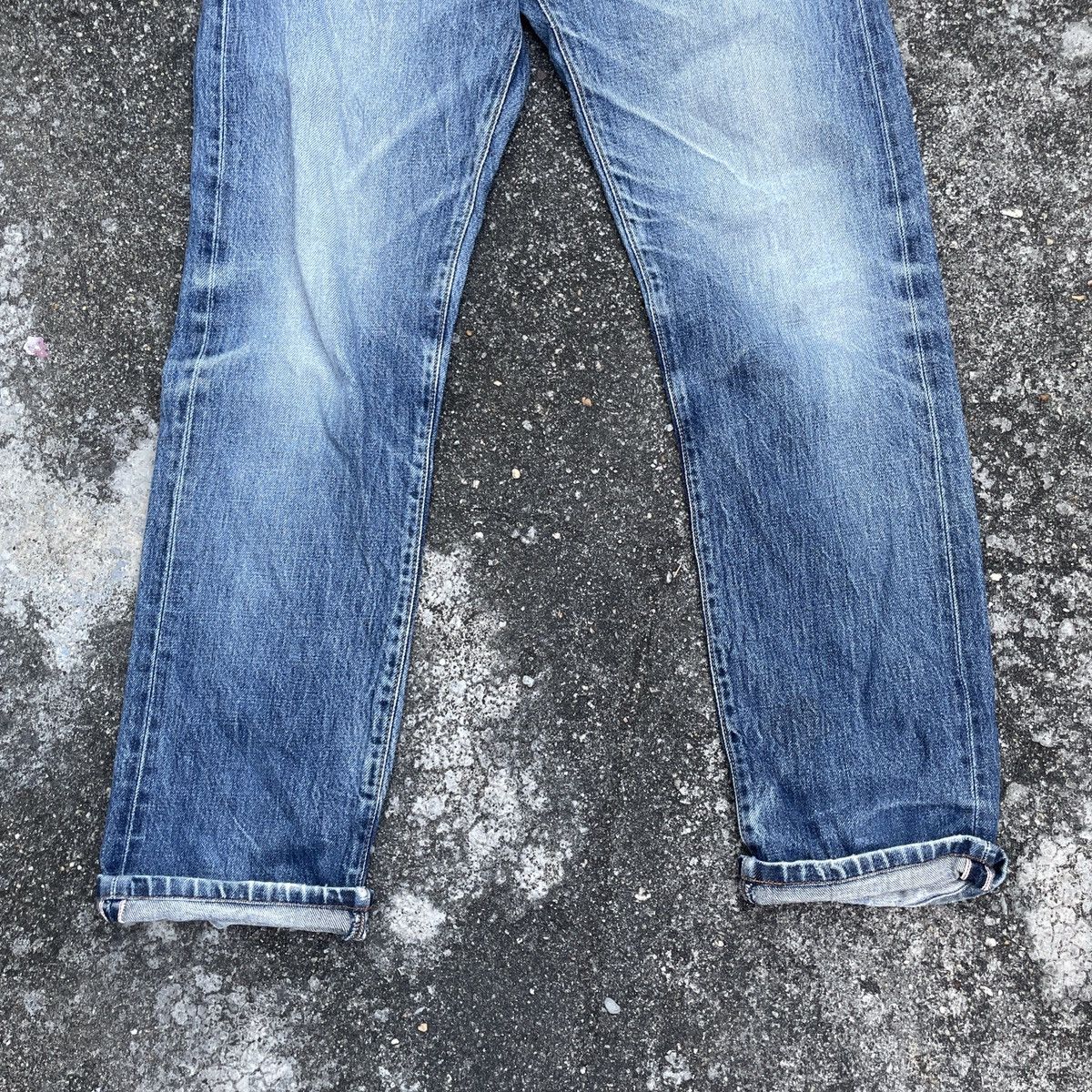 Japanese Brand Vintage Japanese Brand Distressed Red Line Denim Jeans Size US 31 - 4 Thumbnail