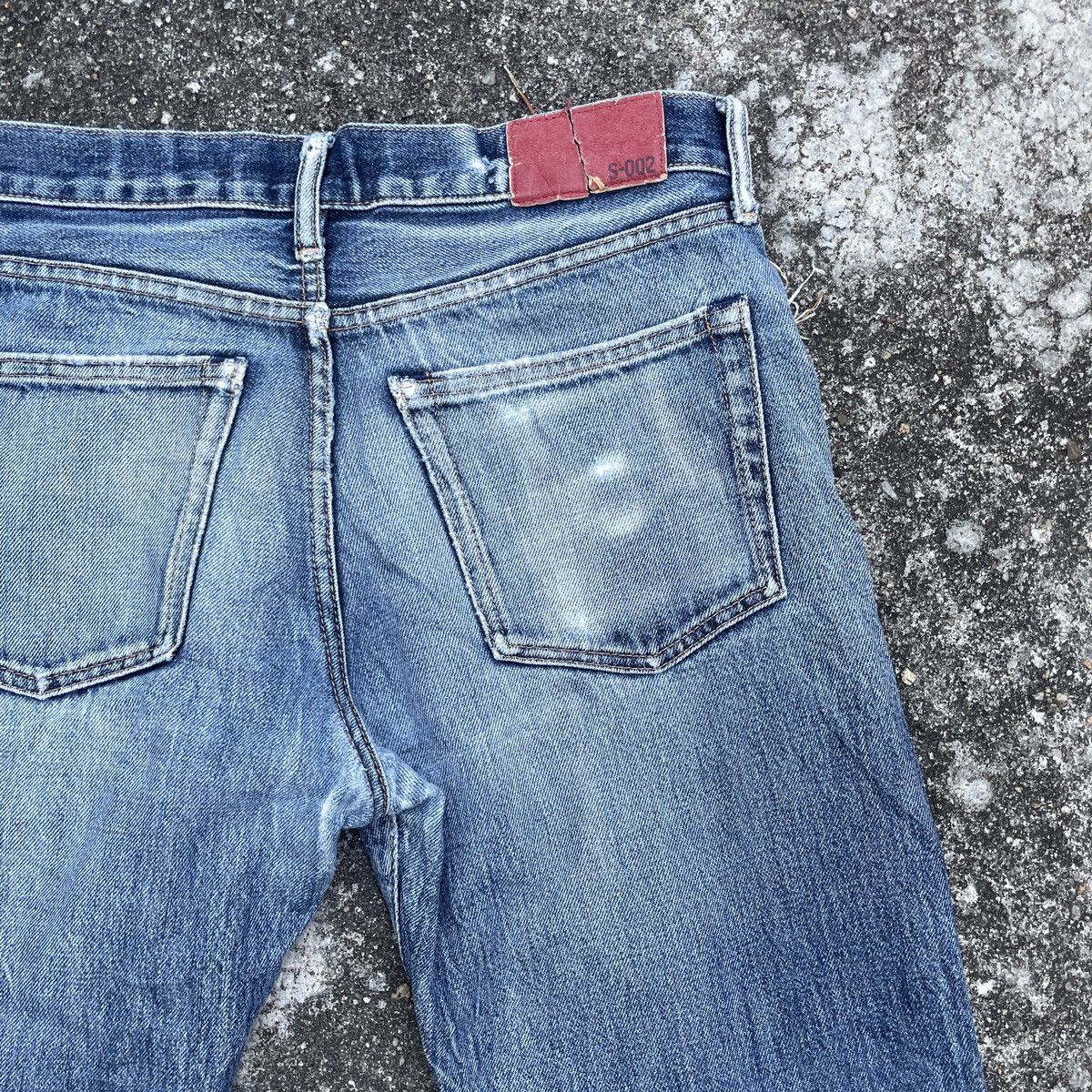 Japanese Brand Vintage Japanese Brand Distressed Red Line Denim Jeans Size US 31 - 8 Thumbnail