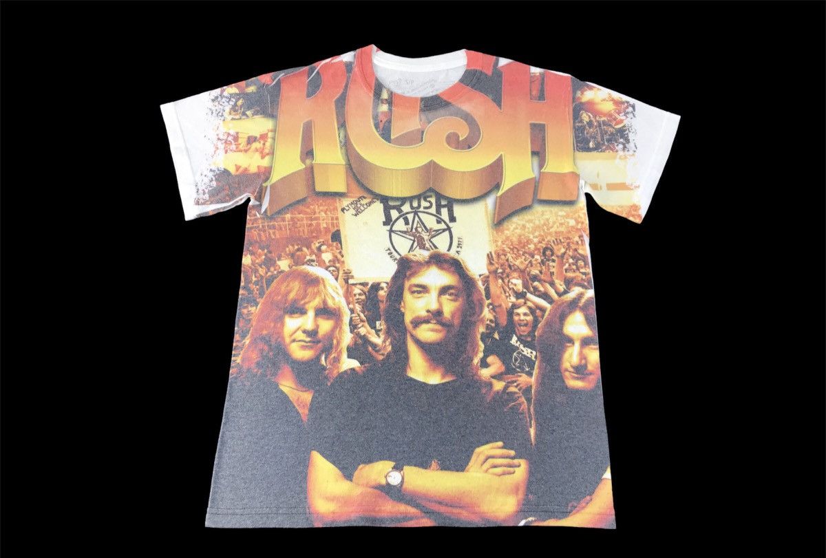 Band Tees RUSH Canadian Band Tee T-shirt Over Printed Design Size US S / EU 44-46 / 1 - 1 Thumbnail