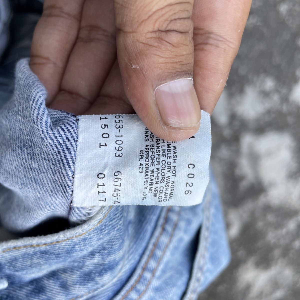 Levi's Vintage 90s Levis 501 32X38 Distressed Denim Jeans Size US 30 / EU 46 - 7 Thumbnail