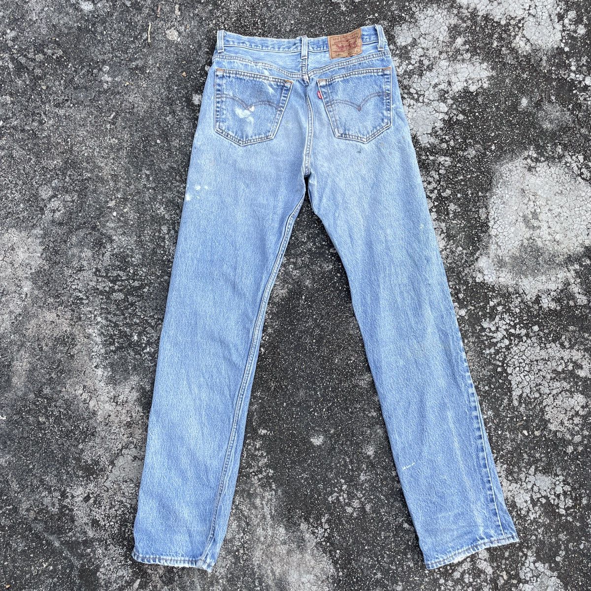 Levi's Vintage 90s Levis 501 32X38 Distressed Denim Jeans Size US 30 / EU 46 - 8 Thumbnail