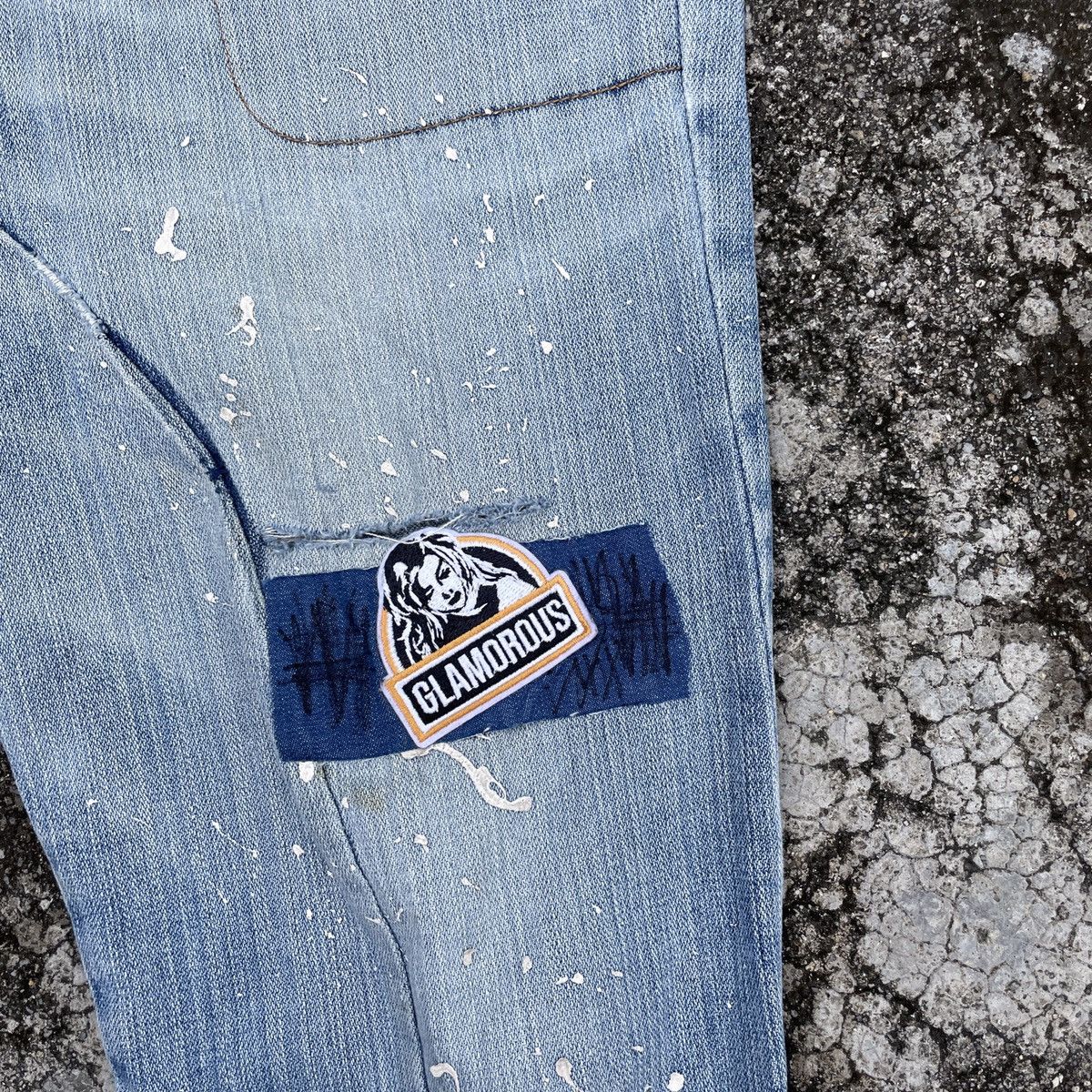 Other Vintage Unbranded Hysteric Glamour Patch Denim Size US 33 - 5 Thumbnail