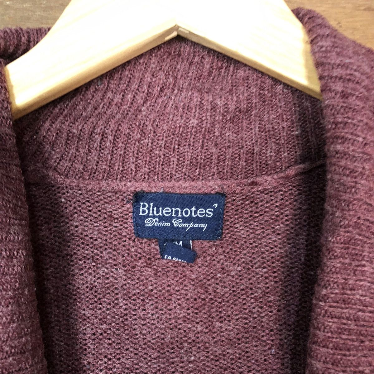 Hypebeast Blue Notes Maroon Knitwear cardigan japan #423B Size M / US 6-8 / IT 42-44 - 6 Thumbnail