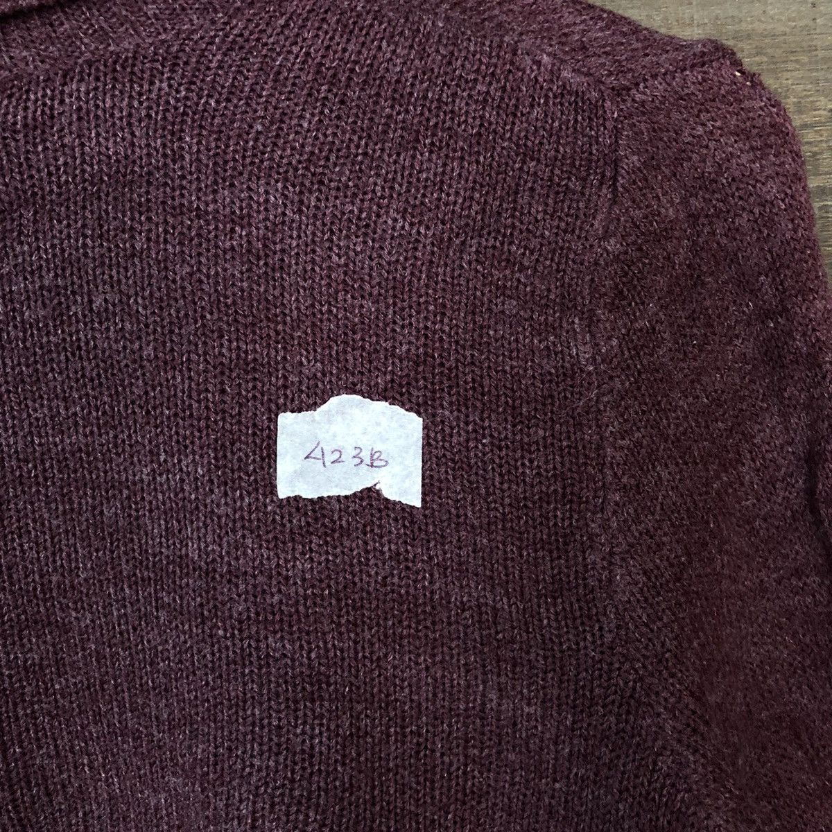 Hypebeast Blue Notes Maroon Knitwear cardigan japan #423B Size M / US 6-8 / IT 42-44 - 9 Thumbnail