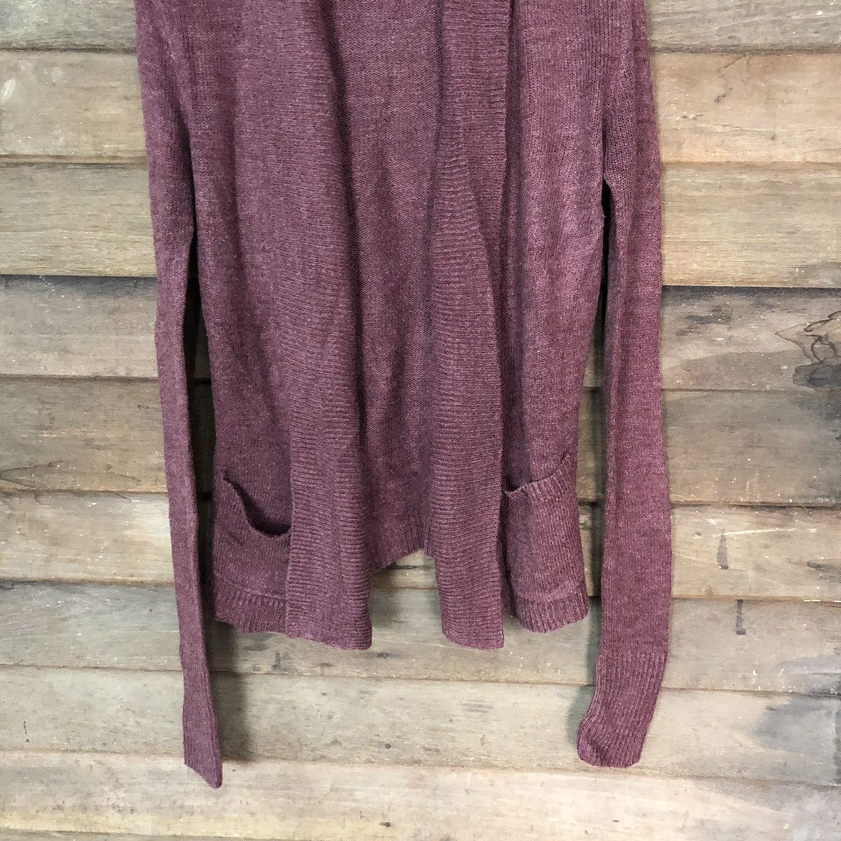 Hypebeast Blue Notes Maroon Knitwear cardigan japan #423B Size M / US 6-8 / IT 42-44 - 3 Thumbnail