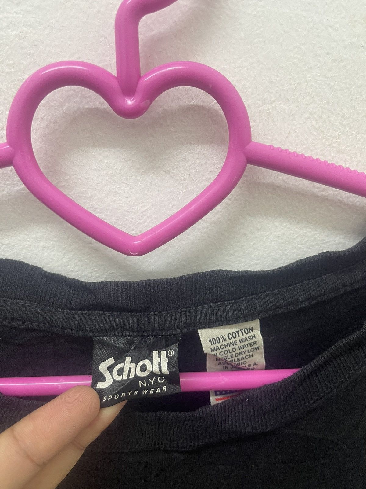 Schott Rare Vintage SCHOTT New York City Spell Out Thrashed Size US XL / EU 56 / 4 - 6 Thumbnail