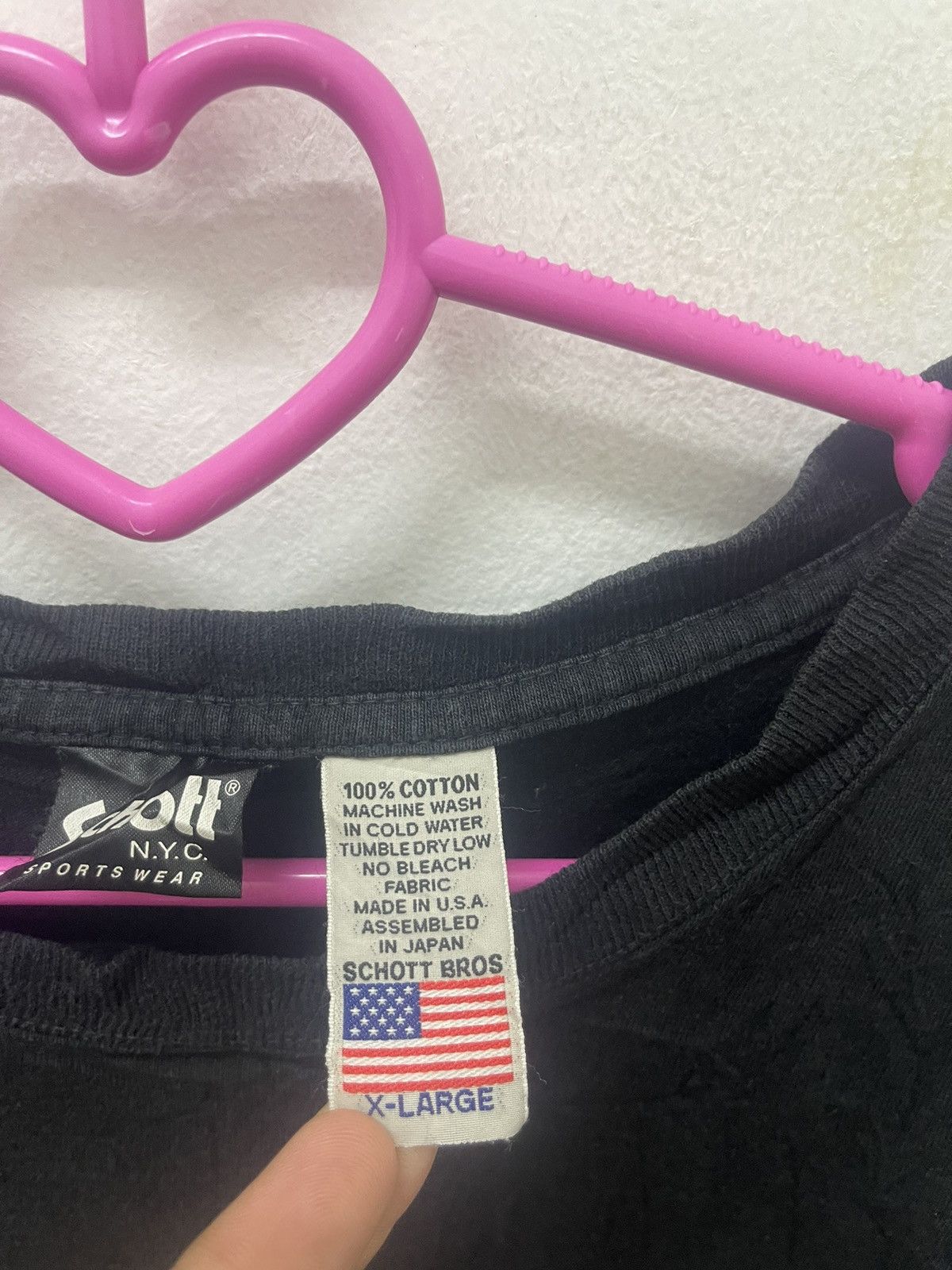 Schott Rare Vintage SCHOTT New York City Spell Out Thrashed Size US XL / EU 56 / 4 - 7 Thumbnail