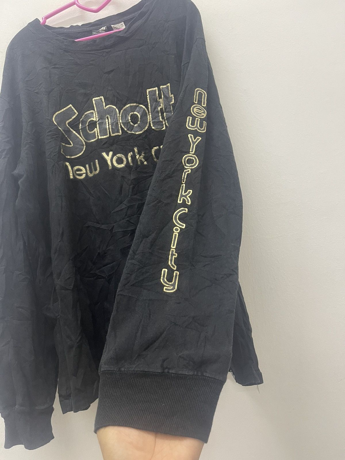 Schott Rare Vintage SCHOTT New York City Spell Out Thrashed Size US XL / EU 56 / 4 - 5 Thumbnail