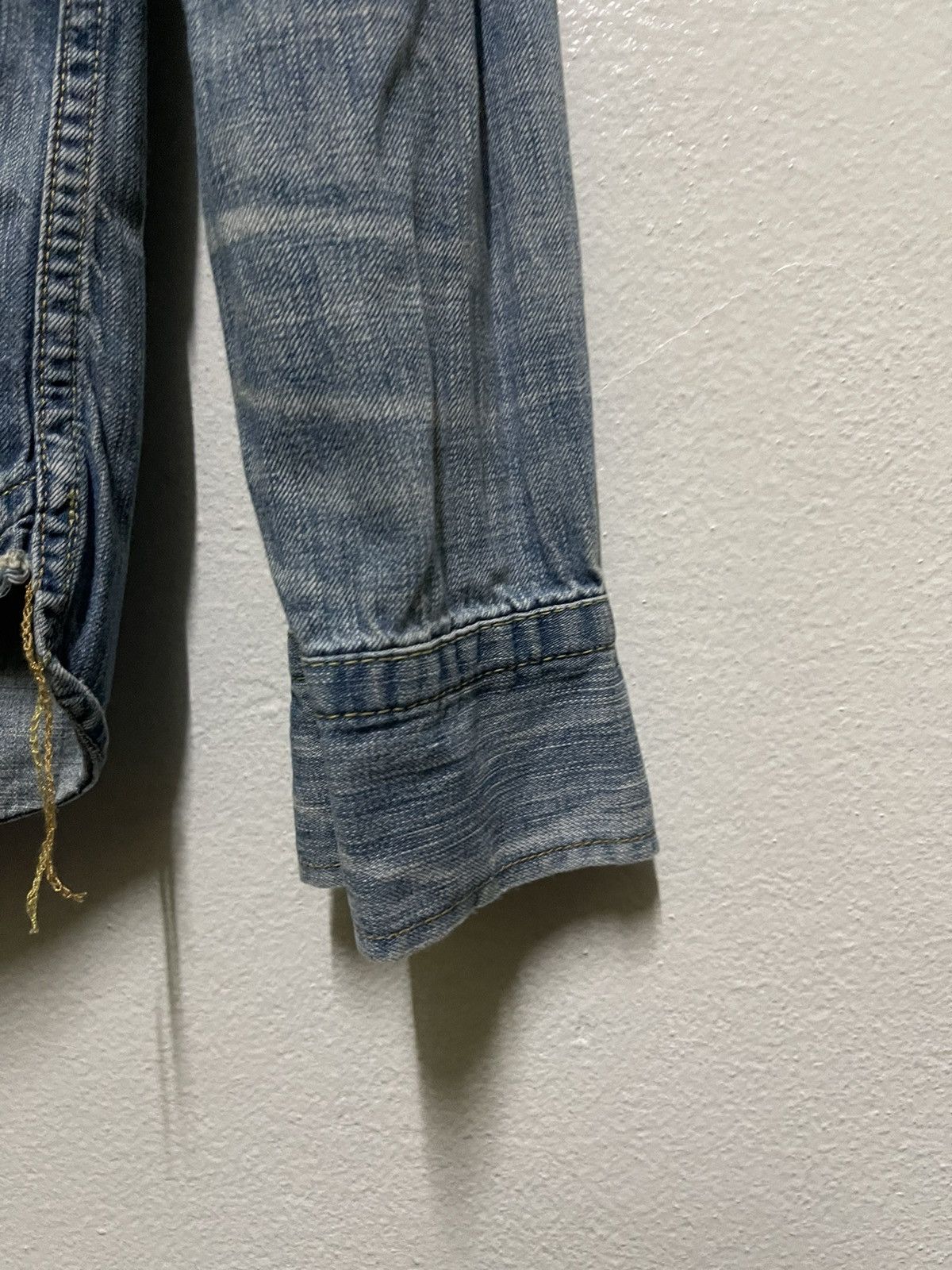 Japanese Brand Remi Relief Western Shirt Faded Distressed Snap Button Size US M / EU 48-50 / 2 - 7 Thumbnail