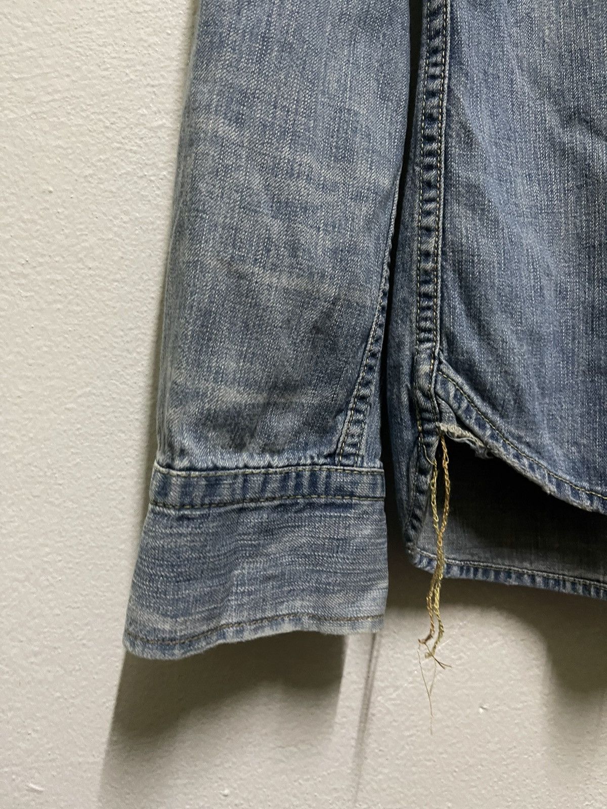 Japanese Brand Remi Relief Western Shirt Faded Distressed Snap Button Size US M / EU 48-50 / 2 - 8 Thumbnail