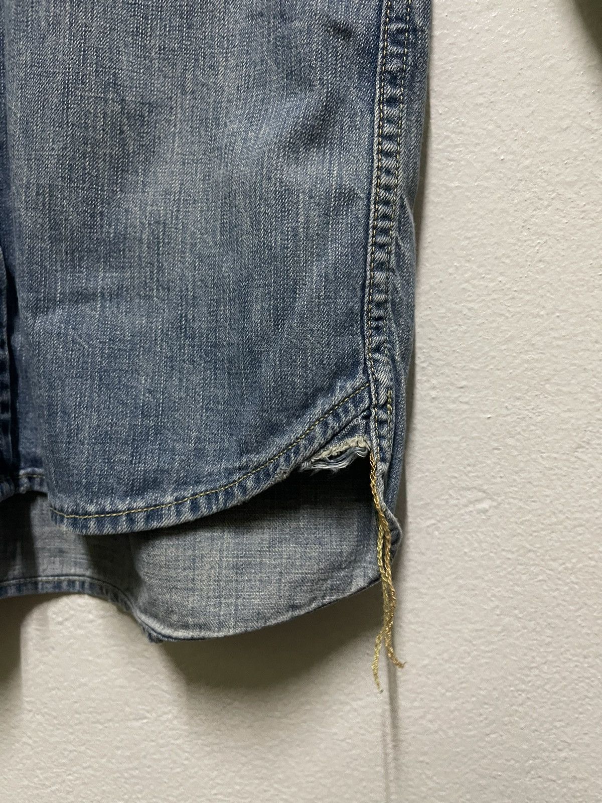 Japanese Brand Remi Relief Western Shirt Faded Distressed Snap Button Size US M / EU 48-50 / 2 - 6 Thumbnail