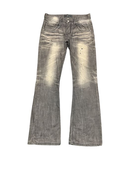 Japanese Brand FLARED💥MIDAS SPLASH DISTRESSED DENIM PANTS | Grailed