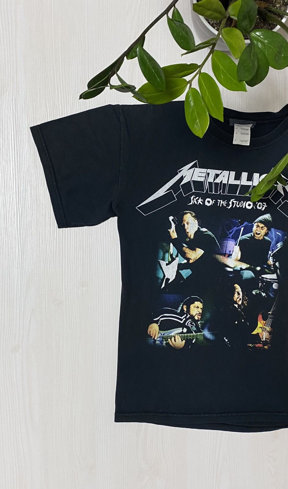 Band Tees × Metallica Vintage Metallica Sick of the studio 2007 Tour band t-shirt Size US M / EU 48-50 / 2 - 3 Thumbnail
