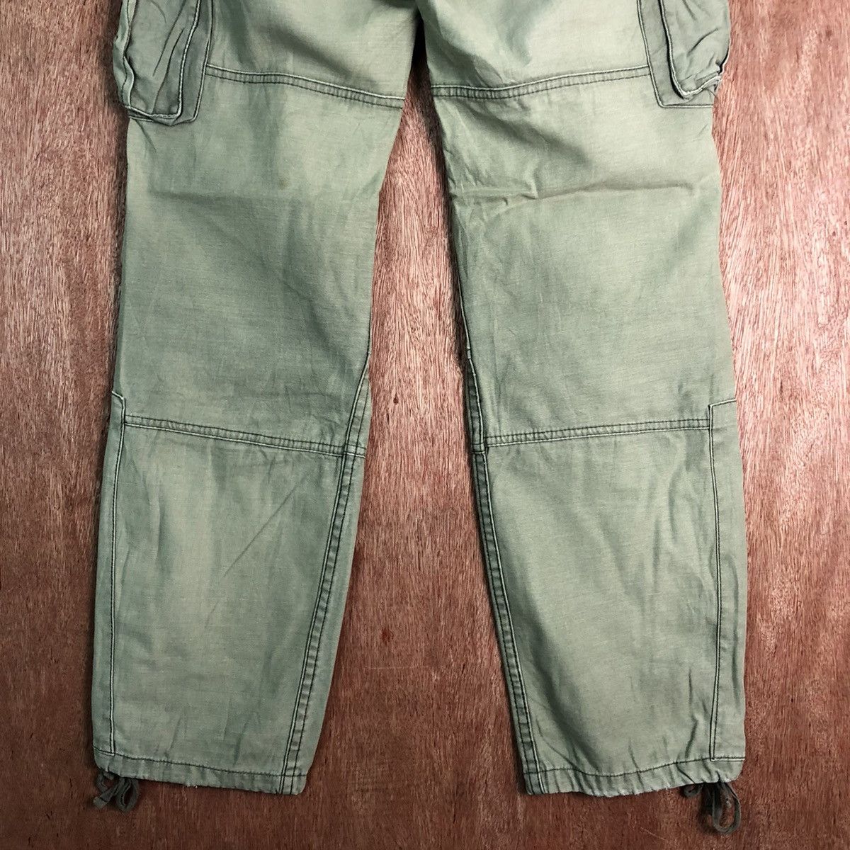 Japanese Brand × StraightFaded DLL Jungle Storm faded Green Multipocket Cargo Pants #C113 Size US 31 - 11 Thumbnail