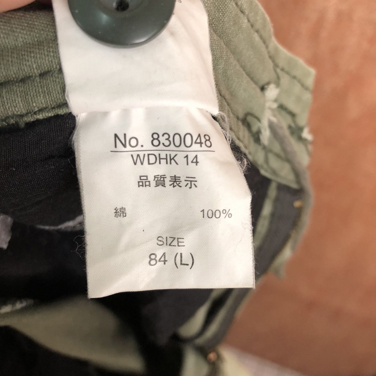 Japanese Brand × StraightFaded DLL Jungle Storm faded Green Multipocket Cargo Pants #C113 Size US 31 - 13 Thumbnail