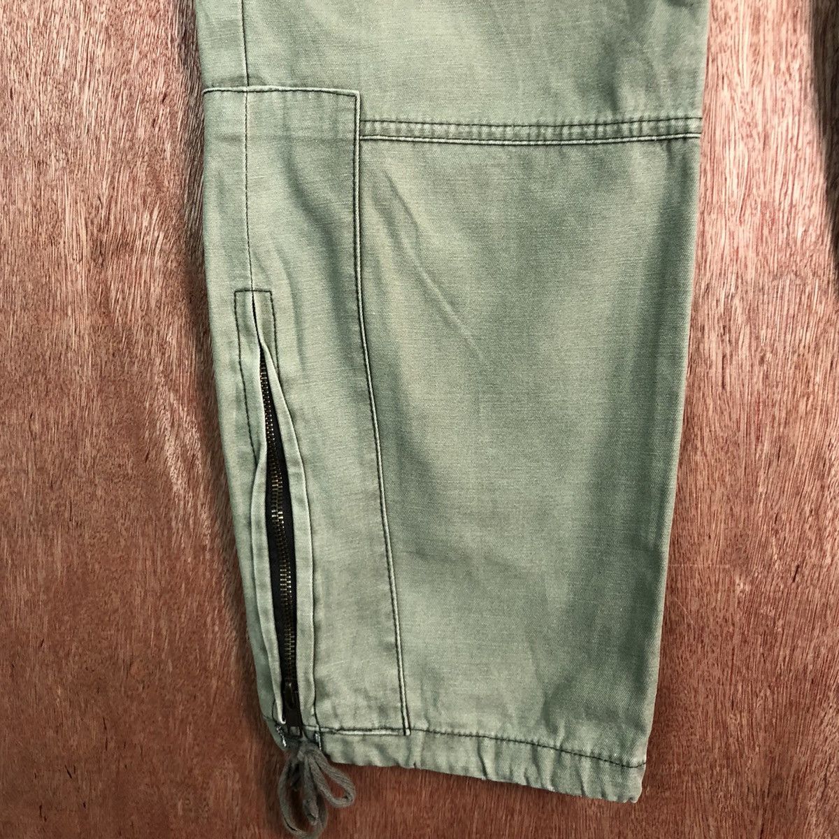 Japanese Brand × StraightFaded DLL Jungle Storm faded Green Multipocket Cargo Pants #C113 Size US 31 - 7 Thumbnail