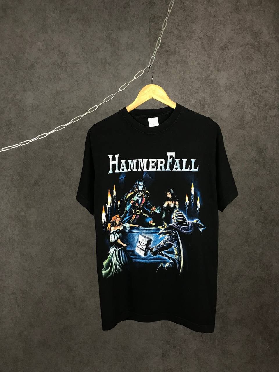 Band Tees Hammer Fall vintage cult rock overprinted band tee Size US M / EU 48-50 / 2 - 1 Thumbnail