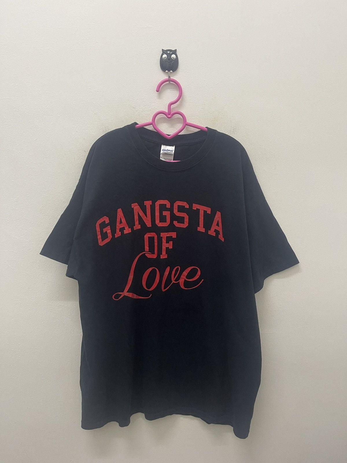 Rap Tees Rare Vintage GANGSTA OF LOVE Spell Out Hip Hop Rap Size US XL / EU 56 / 4 - 1 Thumbnail