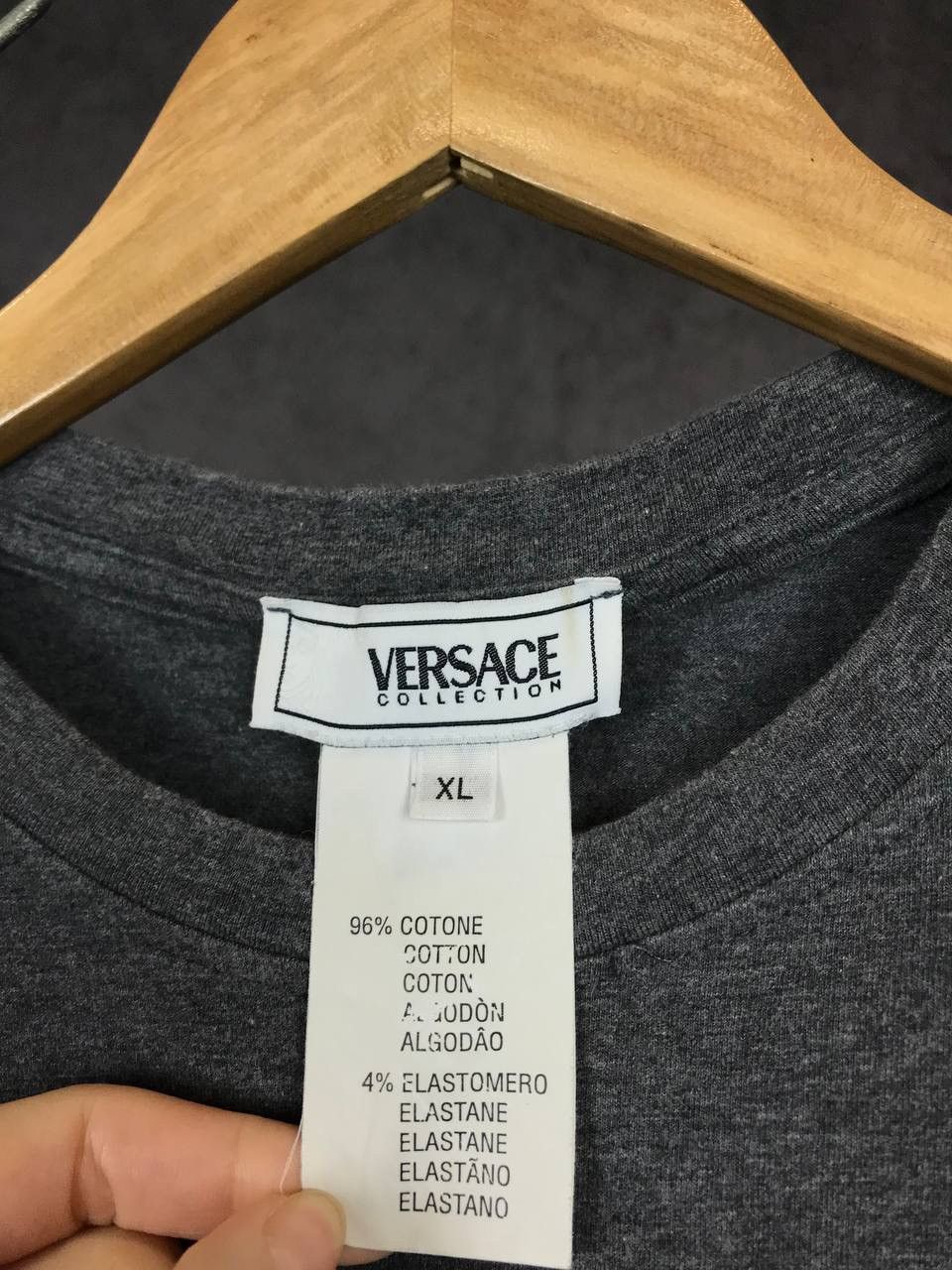Vintage Versace Collection art center logo vintage luxury tee Size US L / EU 52-54 / 3 - 3 Thumbnail