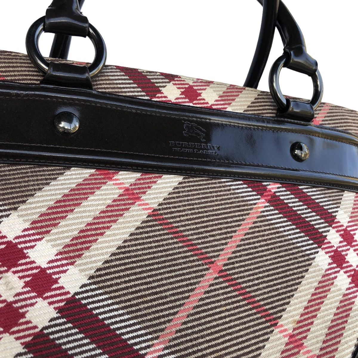 Burberry Authentic Burberry Blue Label Red Checked Shoulder Bag Size ONE SIZE - 17 Thumbnail