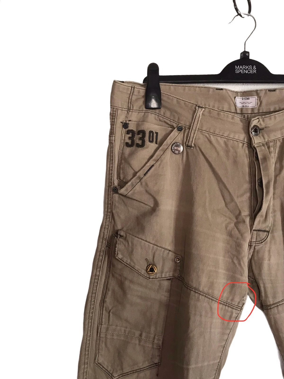 G-Star × Vintage 🔥G Star Raw Multy Pocket Pants Size US 36 / EU 52 - 3 Thumbnail