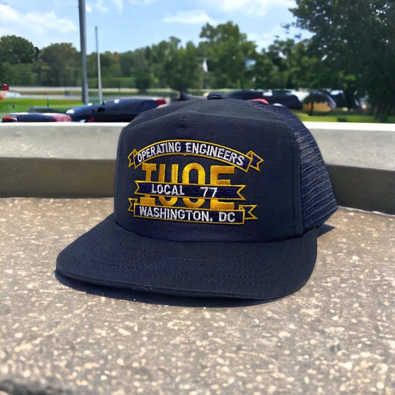 Made In Usa × Trucker Hat × Vintage Vintage IUOE Local 77 Operating ...