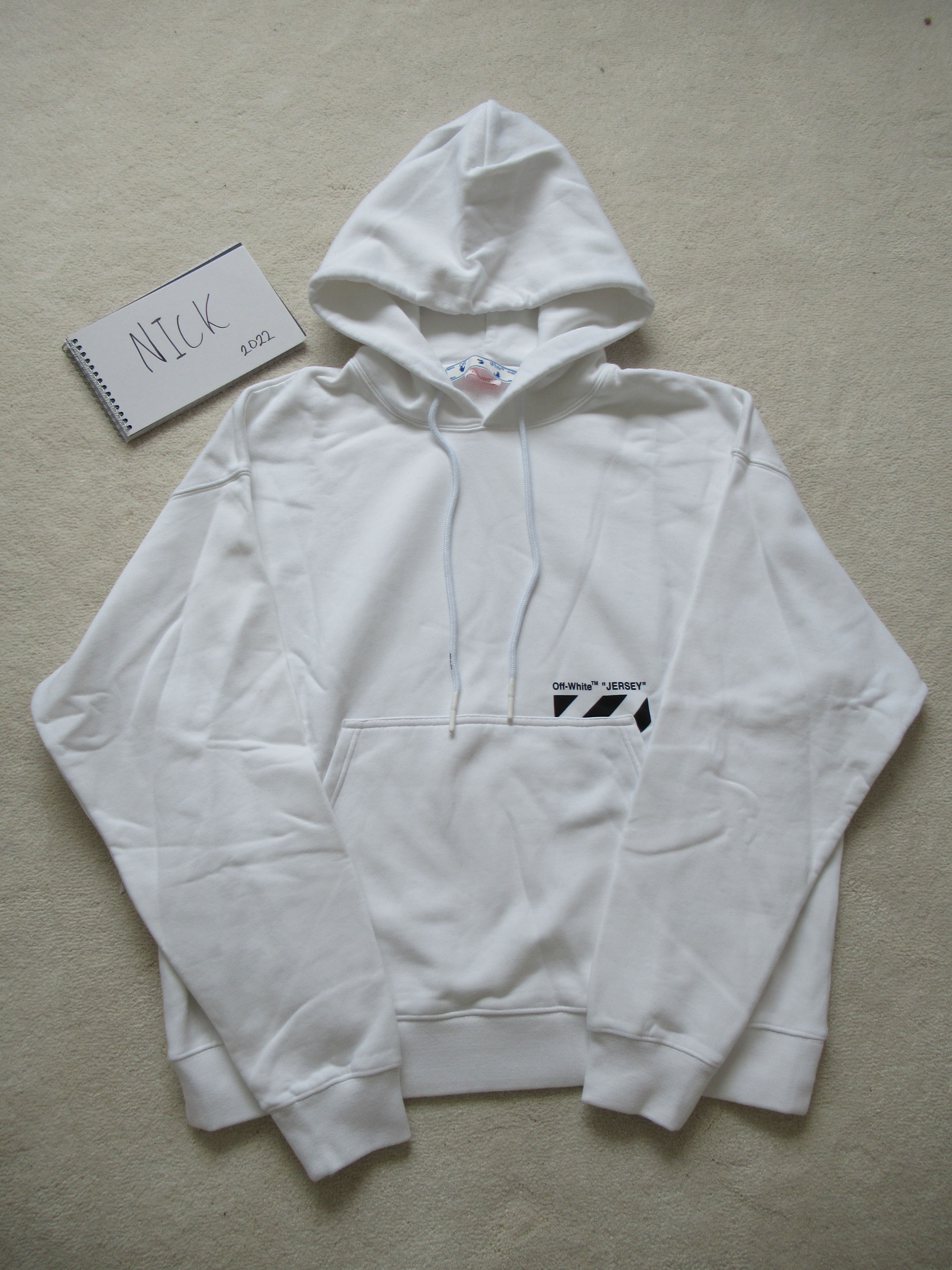 Off-White Off White Hoodie Chest Stripes Medium Virgil Size US M / EU 48-50 / 2 - 1 Thumbnail