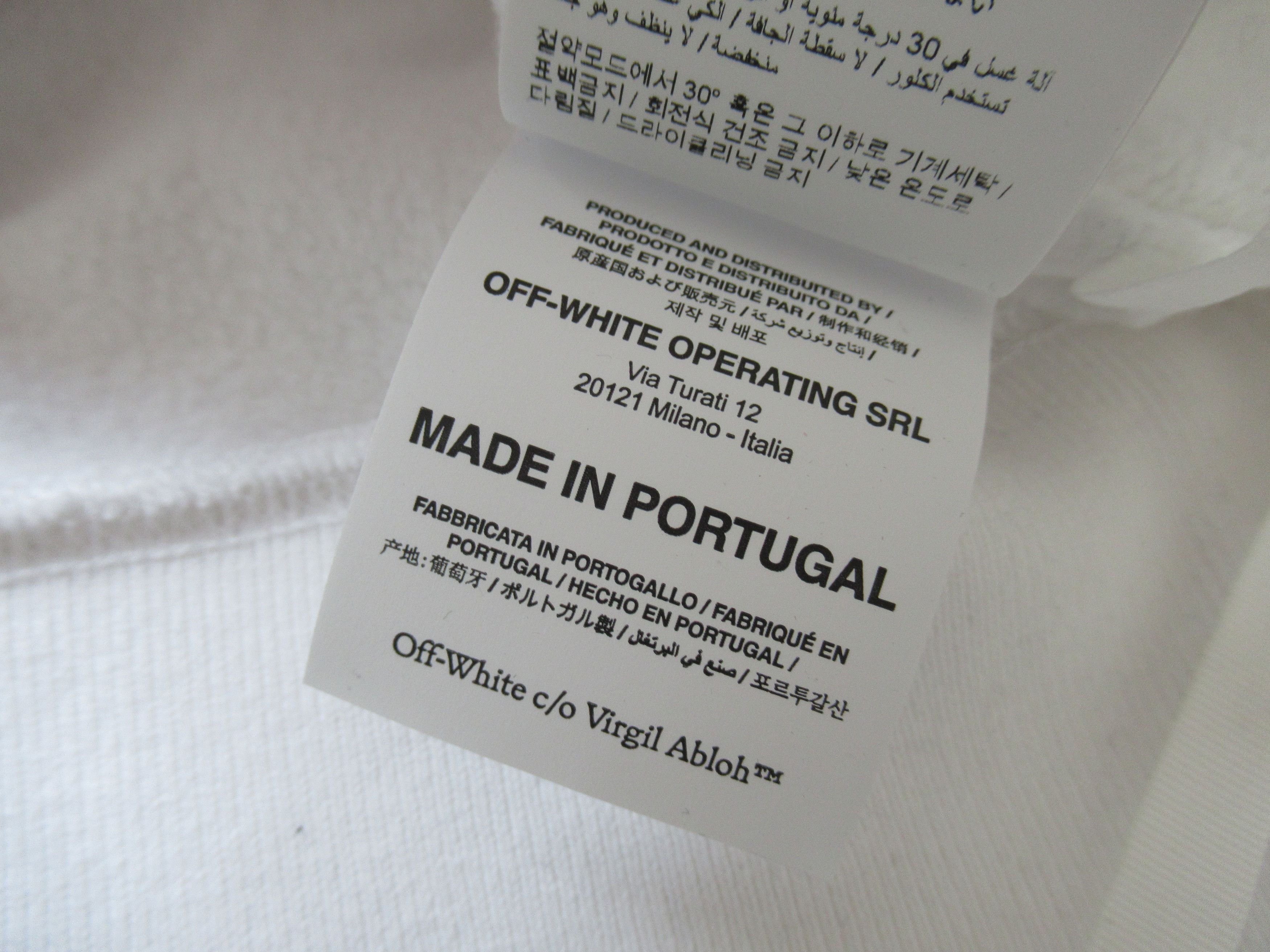 Off-White Off White Hoodie Chest Stripes Medium Virgil Size US M / EU 48-50 / 2 - 5 Thumbnail