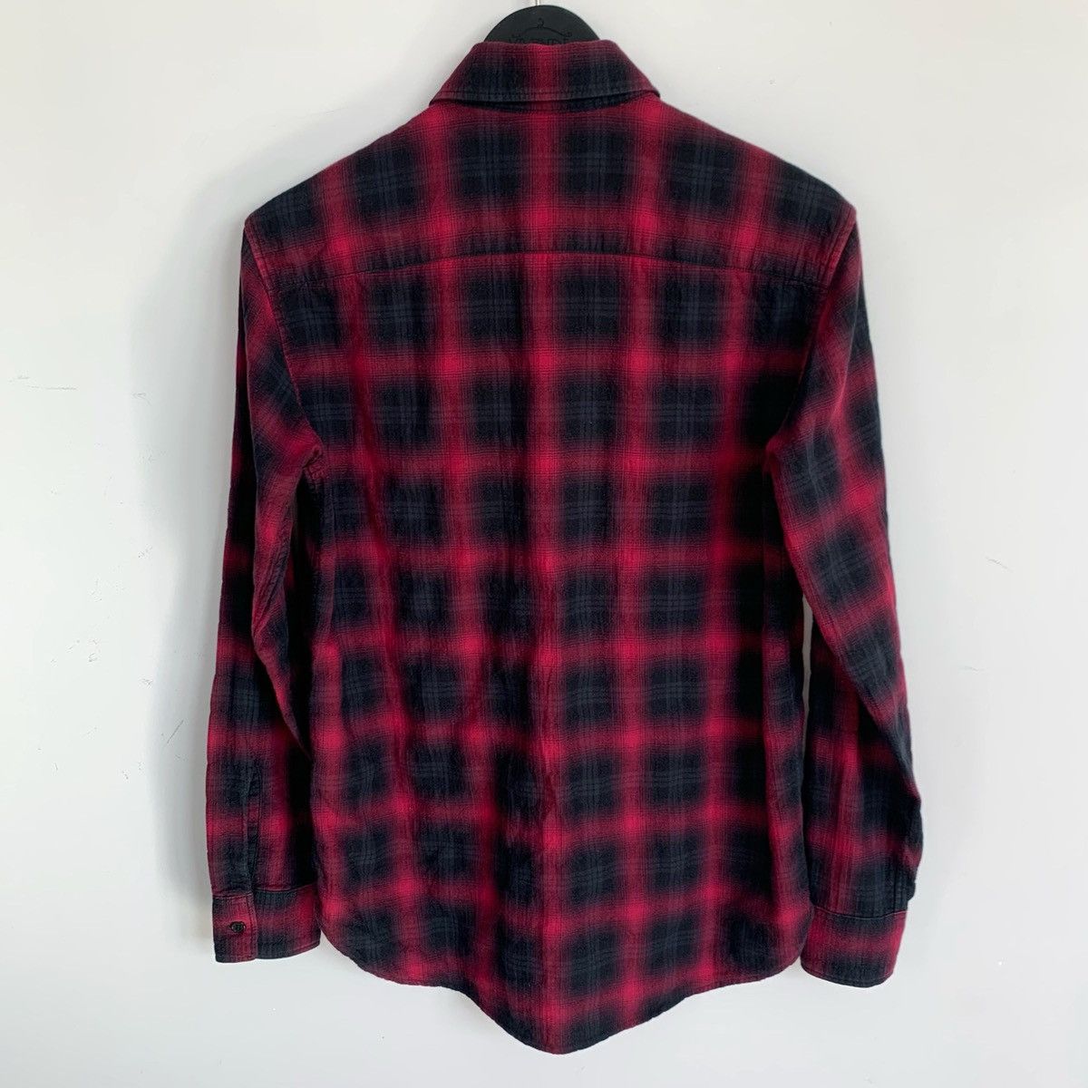 Saint Laurent Paris SAINT LAURENT Shirt Long Sleeve Flannel Button Up Check Size US S / EU 44-46 / 1 - 9 Thumbnail