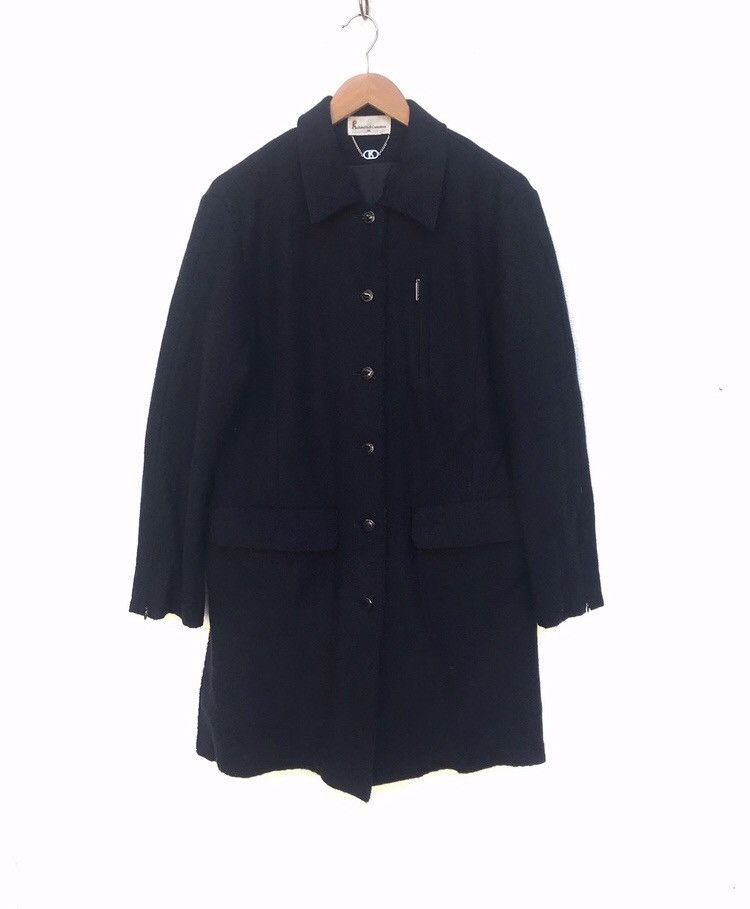 image of Roberta Di Camerino Wool Long Jacket in Black, Women's (Size Medium)