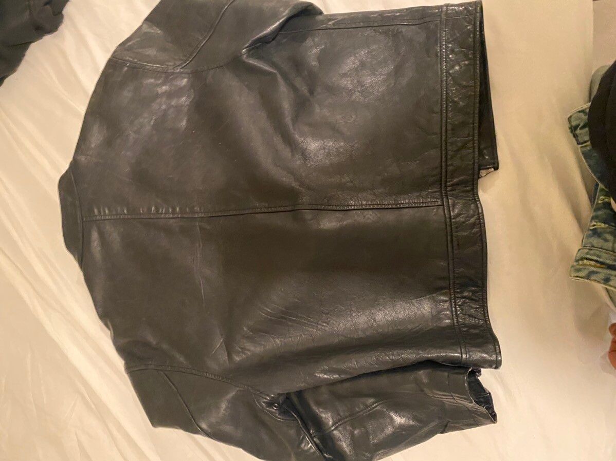 Gap Black vintage leather gap jacket Size US M / EU 48-50 / 2 - 4 Thumbnail