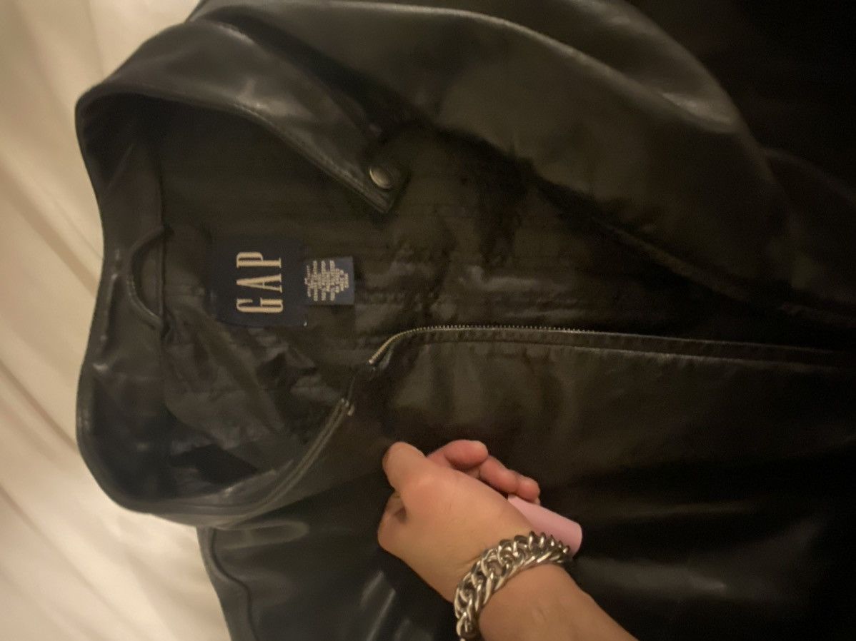 Gap Black vintage leather gap jacket Size US M / EU 48-50 / 2 - 8 Thumbnail