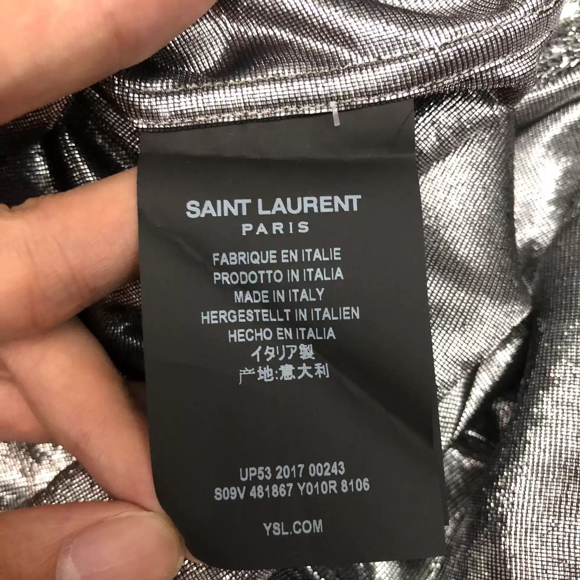 Saint Laurent Paris Saint Laurent Glitter Shirt Size 36 Size US XS / EU 42 / 0 - 8 Thumbnail