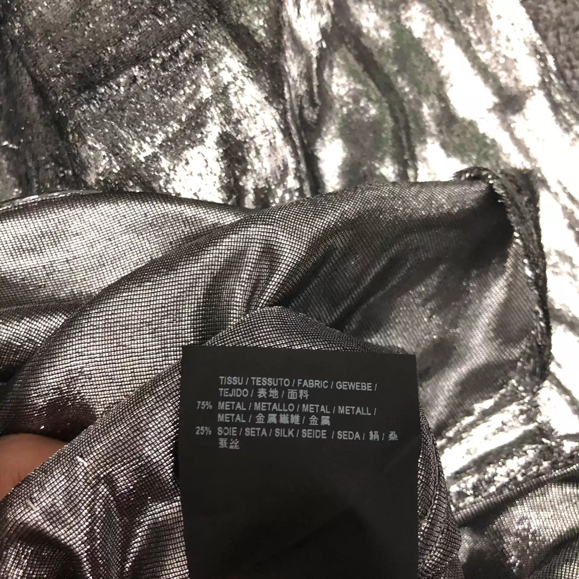 Saint Laurent Paris Saint Laurent Glitter Shirt Size 36 Size US XS / EU 42 / 0 - 9 Thumbnail