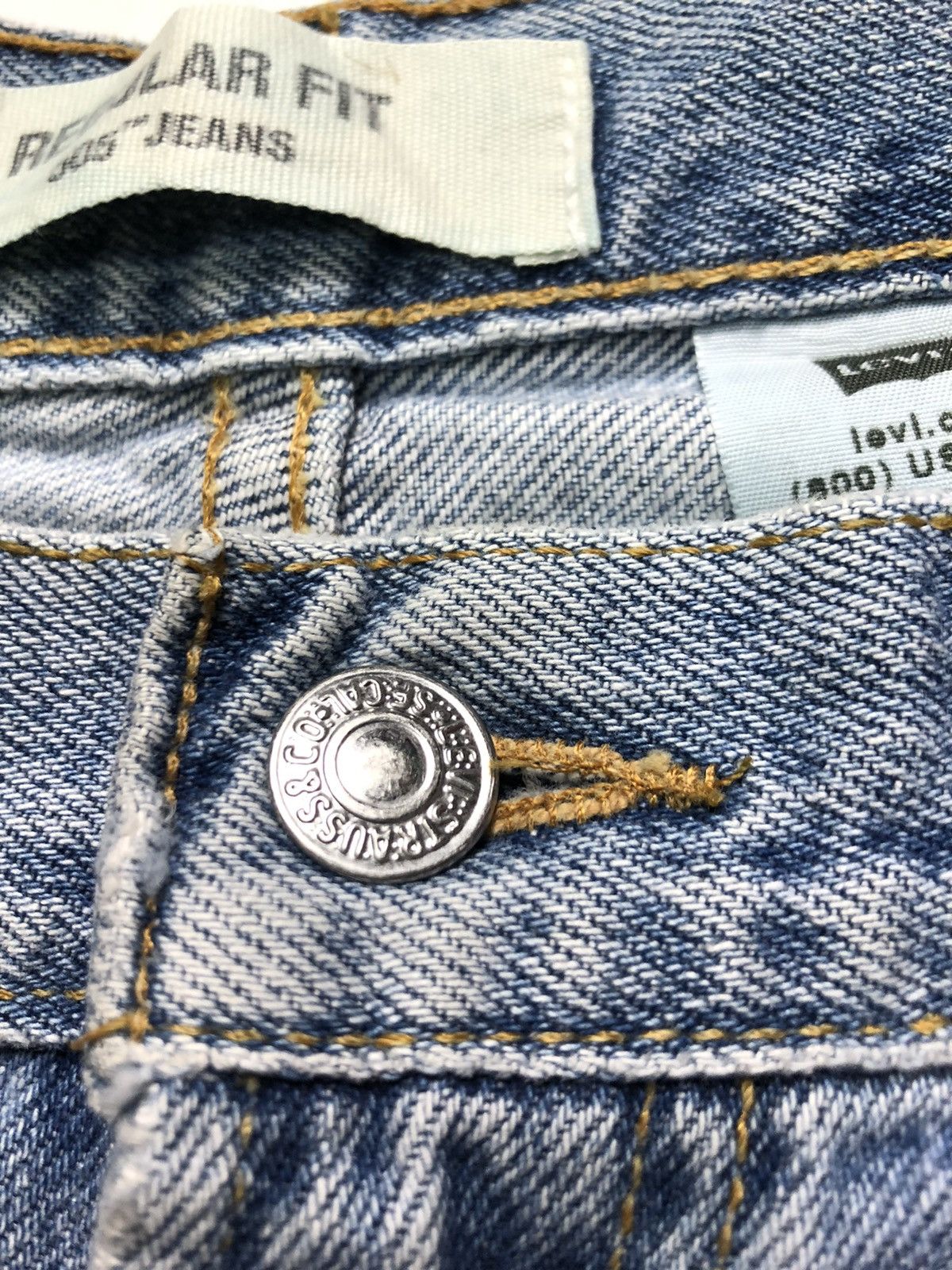 Levi's Vintage Clothing × Vintage VINTAGE LEVIS 505 REGULAR FIT BLUE WASH DENIM Size US 33 - 7 Thumbnail