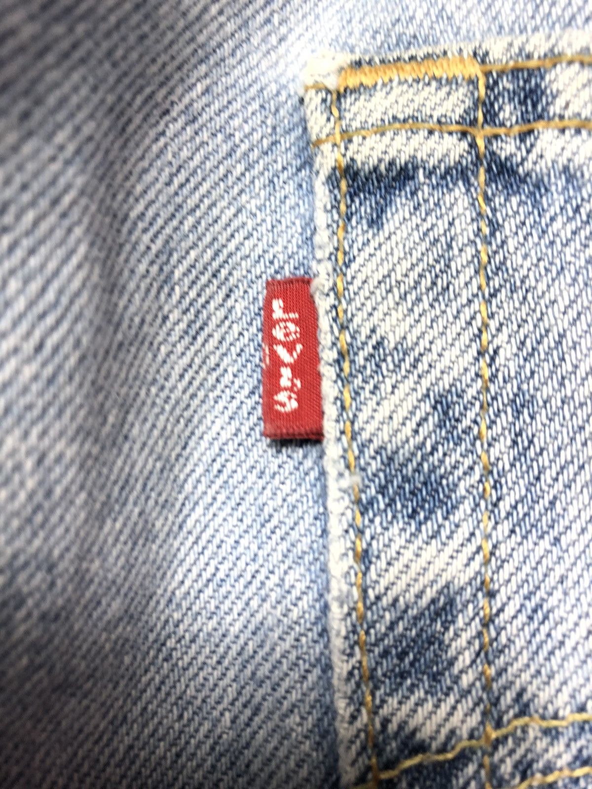 Levi's Vintage Clothing × Vintage VINTAGE LEVIS 505 REGULAR FIT BLUE WASH DENIM Size US 33 - 4 Thumbnail