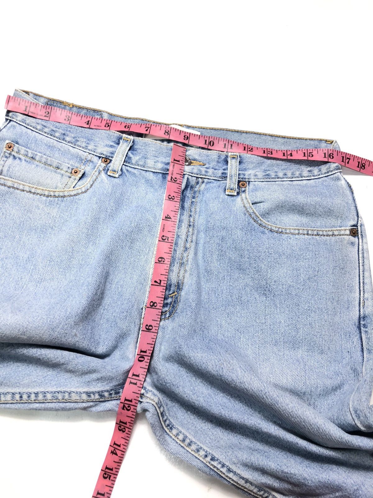 Levi's Vintage Clothing × Vintage VINTAGE LEVIS 505 REGULAR FIT BLUE WASH DENIM Size US 33 - 14 Thumbnail