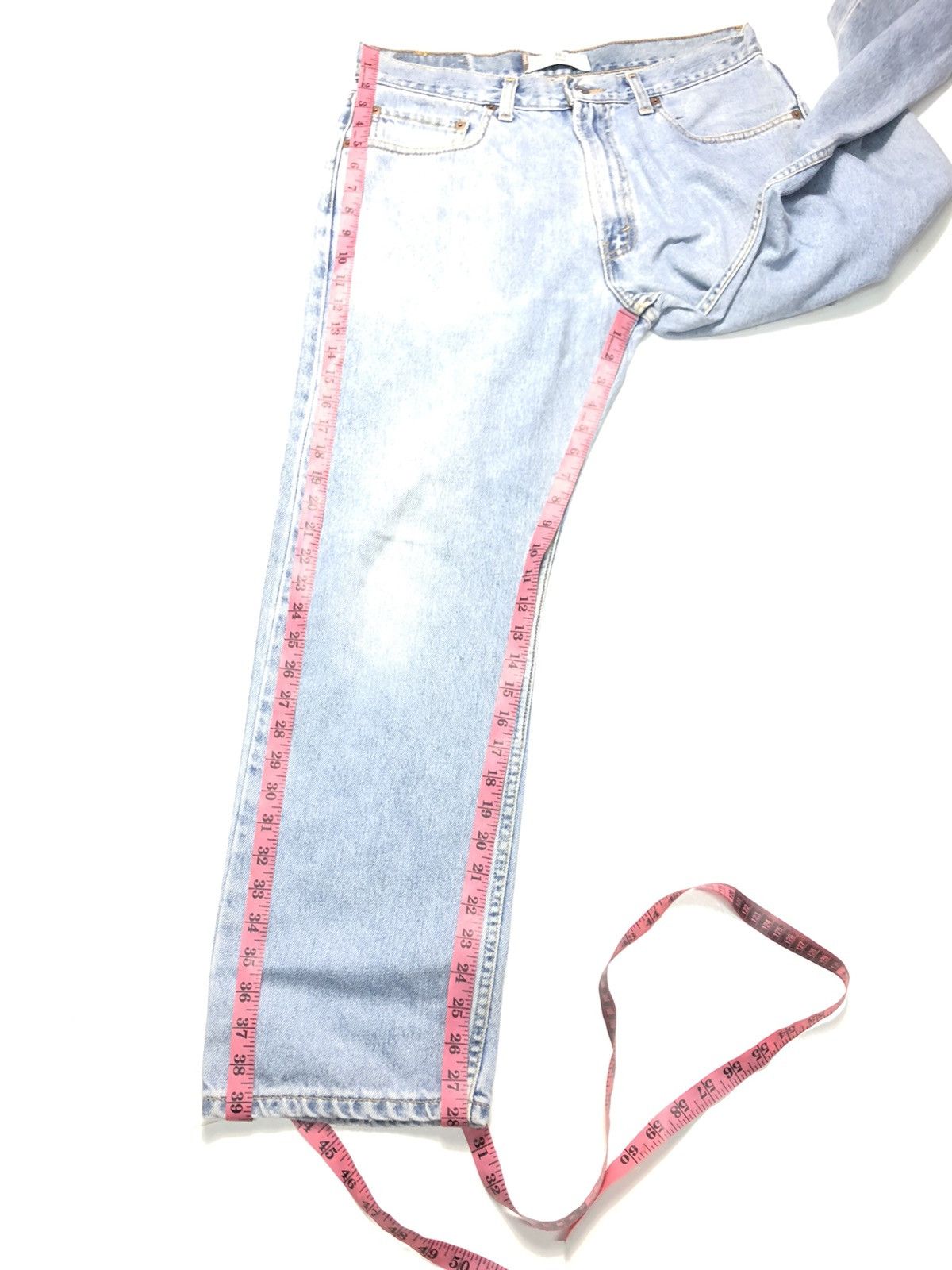 Levi's Vintage Clothing × Vintage VINTAGE LEVIS 505 REGULAR FIT BLUE WASH DENIM Size US 33 - 15 Thumbnail