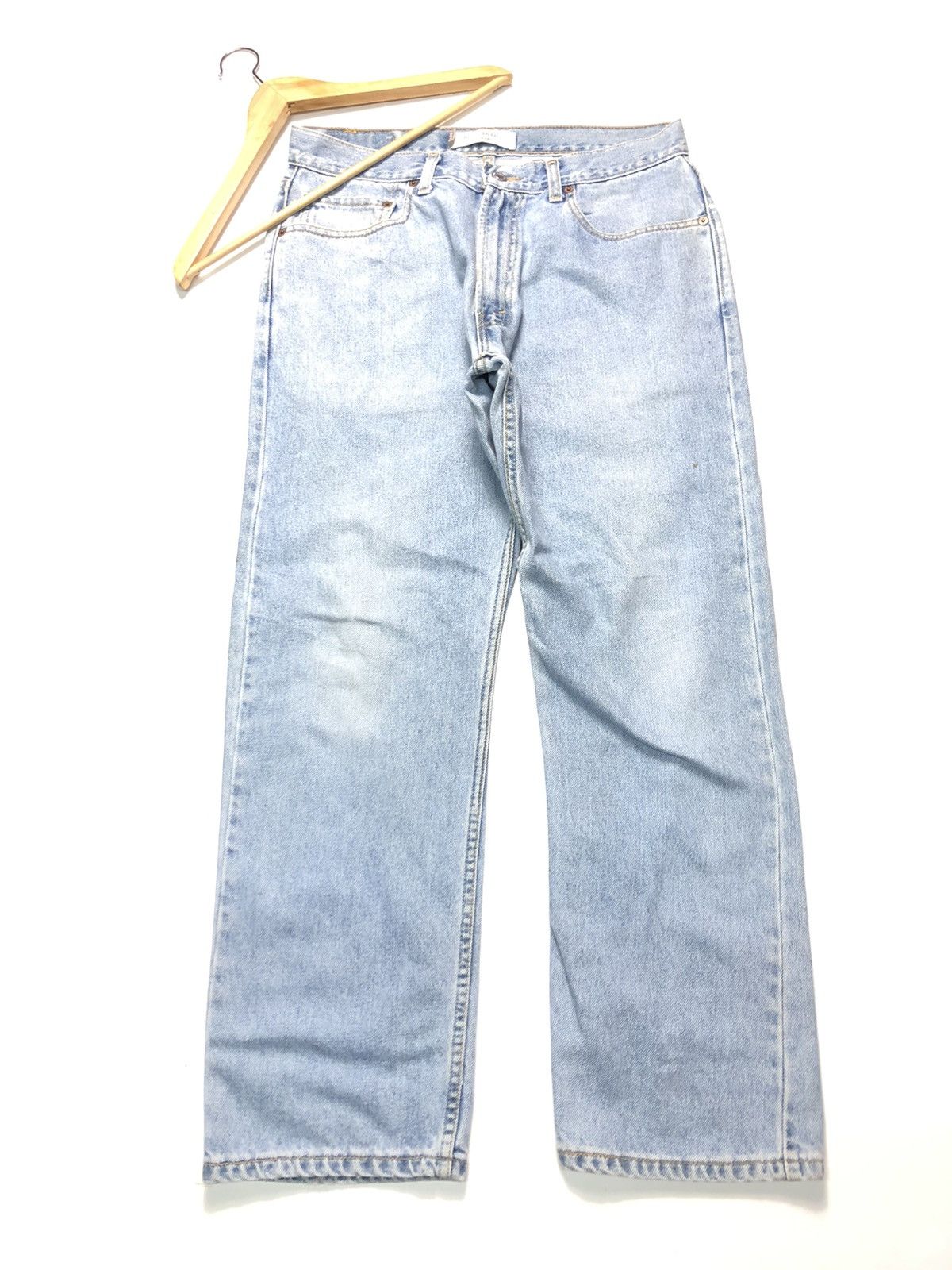Levi's Vintage Clothing × Vintage VINTAGE LEVIS 505 REGULAR FIT BLUE WASH DENIM Size US 33 - 5 Thumbnail