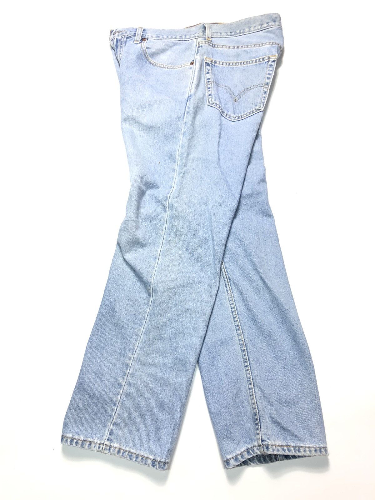 Levi's Vintage Clothing × Vintage VINTAGE LEVIS 505 REGULAR FIT BLUE WASH DENIM Size US 33 - 12 Thumbnail