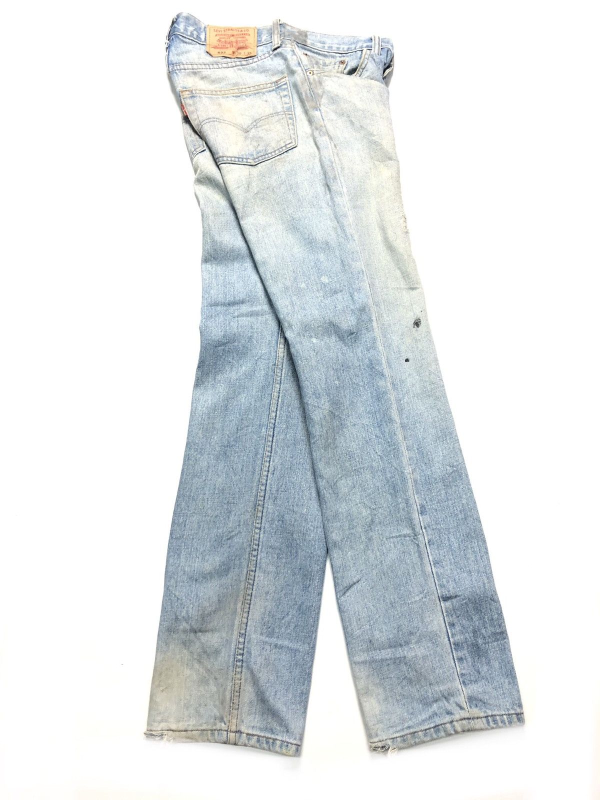 Levi's Vintage Clothing × Vintage VINTAGE LEVIS 533 BLUE WASH DISTRESSED DENIM Size US 29 - 12 Thumbnail