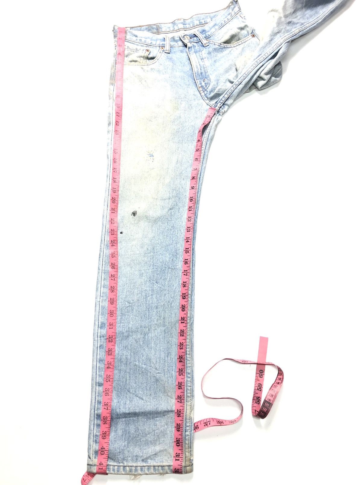 Levi's Vintage Clothing × Vintage VINTAGE LEVIS 533 BLUE WASH DISTRESSED DENIM Size US 29 - 14 Thumbnail