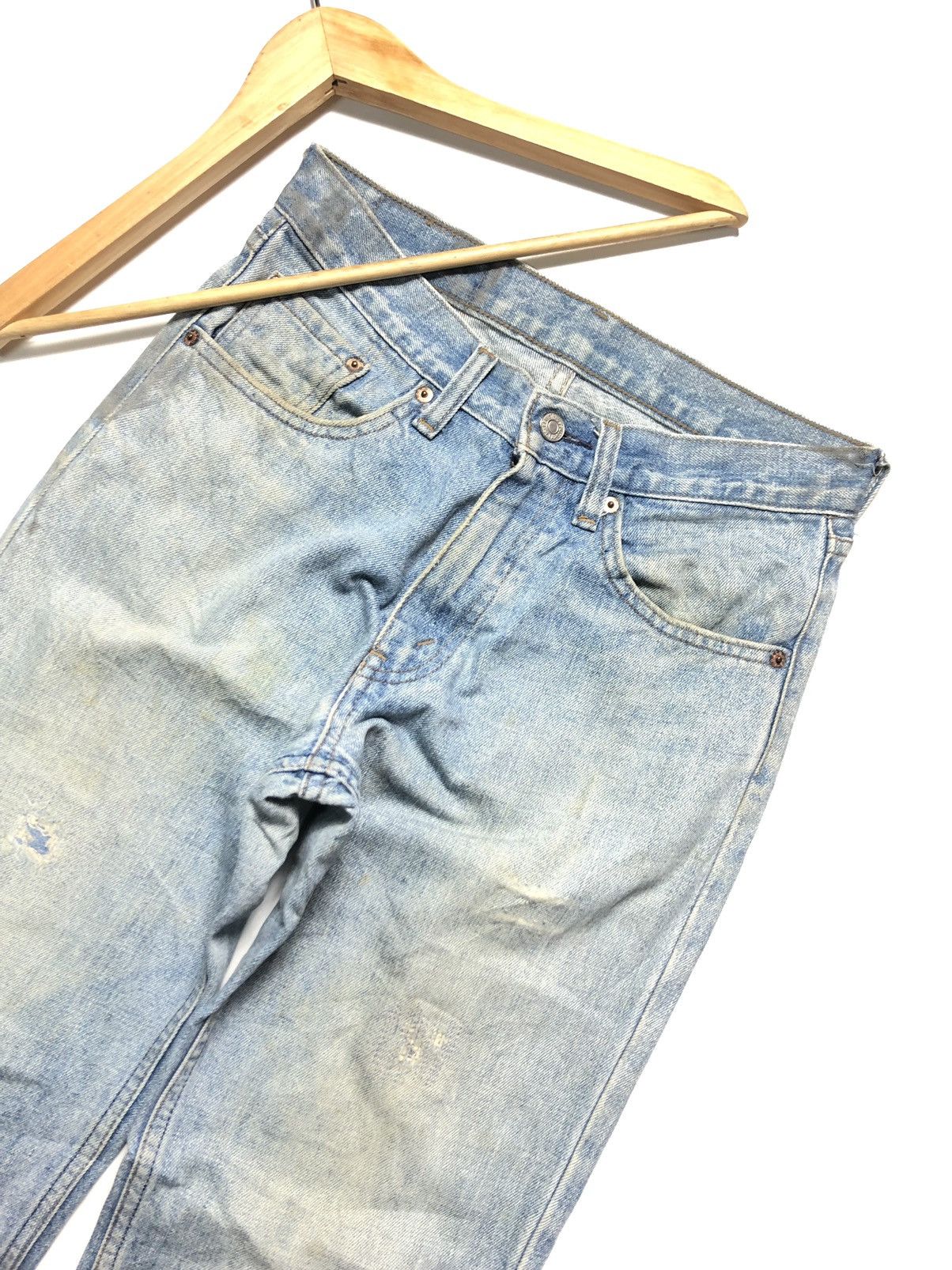 Levi's Vintage Clothing × Vintage VINTAGE LEVIS 533 BLUE WASH DISTRESSED DENIM Size US 29 - 7 Thumbnail